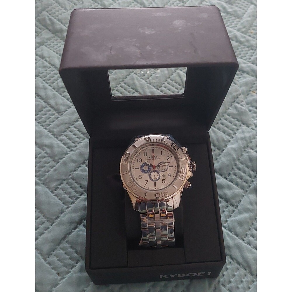 KYBOE! Giant 55 Chrono chronograph wristwatch, Mens,new ,light,pretty,comfort.